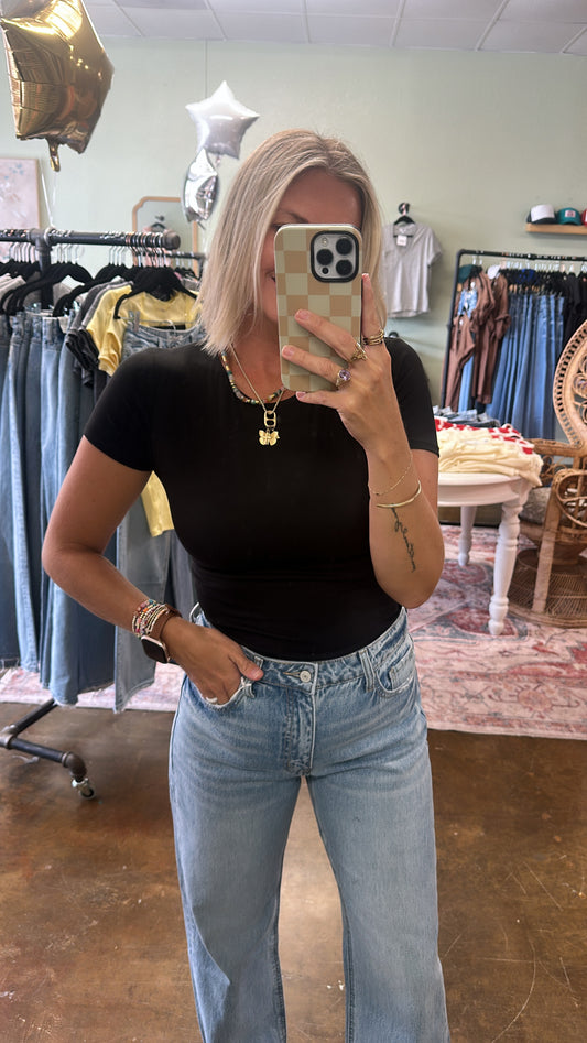 Black Tee Bodysuit