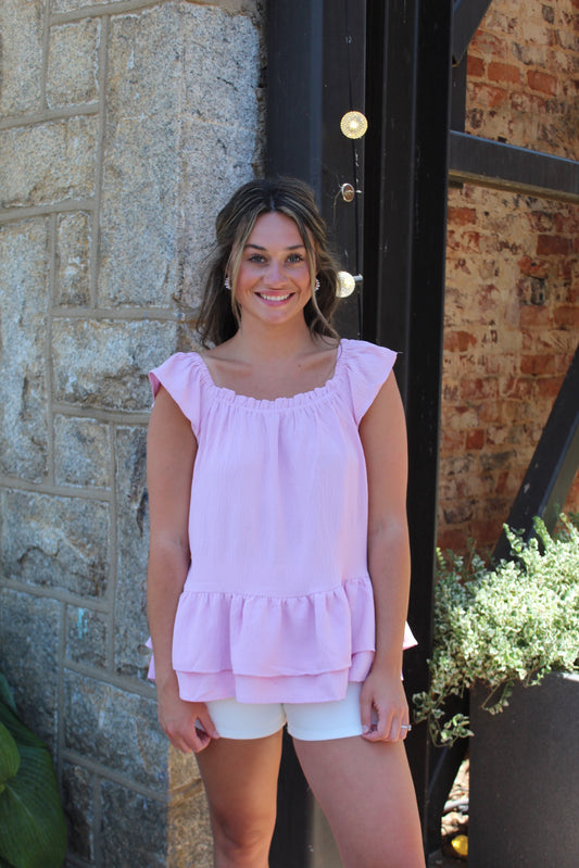 Flutter Top - Pink