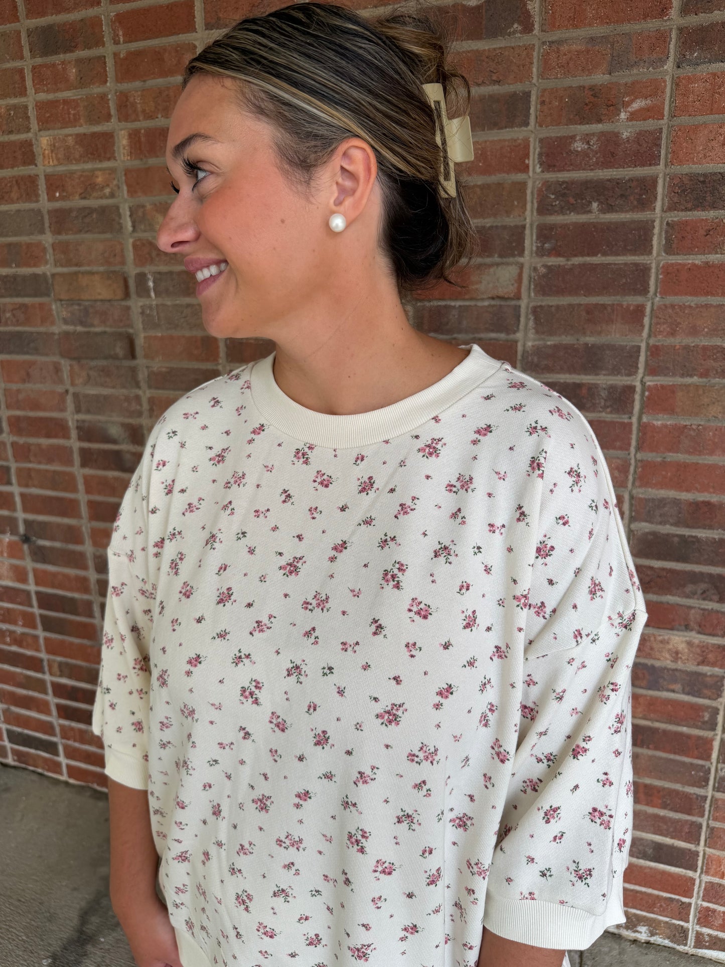Floral Knit Top
