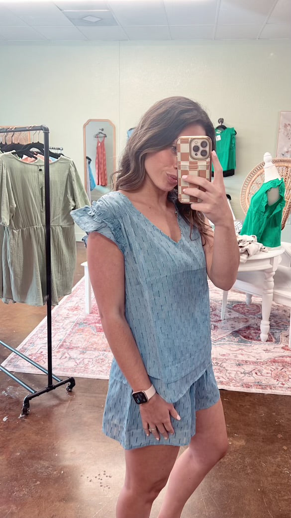 Blue Woven Set