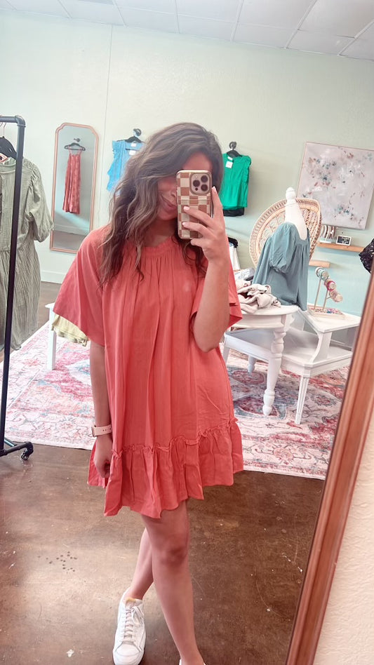 Cool Coral Dress