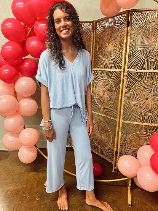 Baby Blue Pant Set