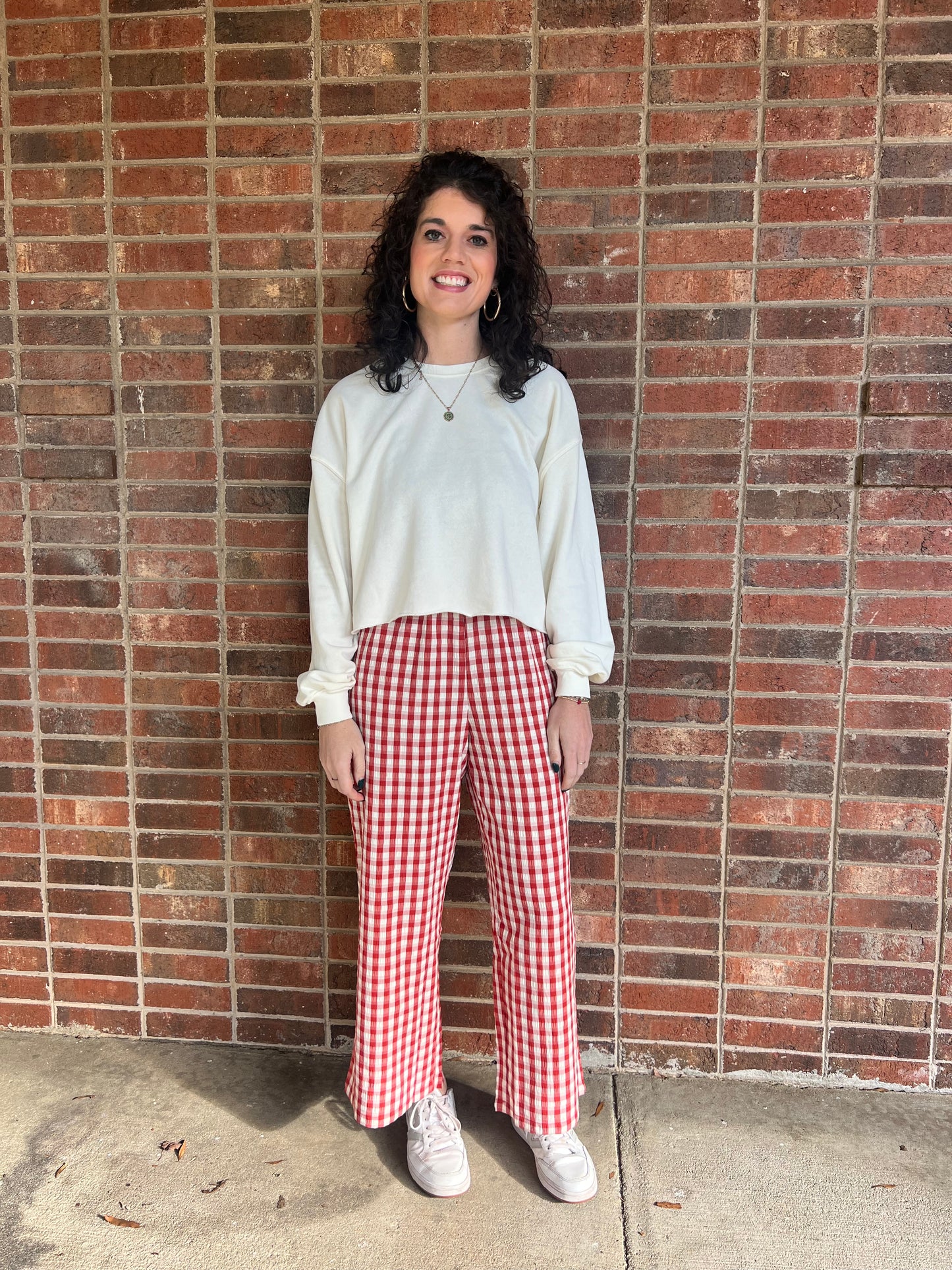 Cherry Gingham Pants