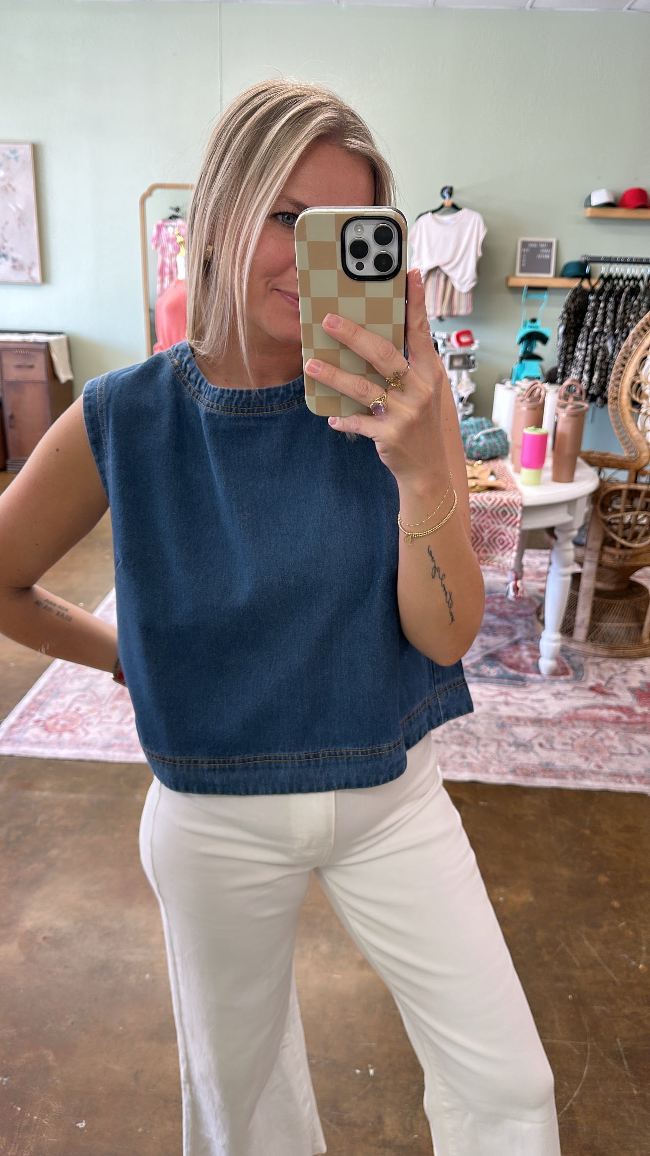 Denim Top