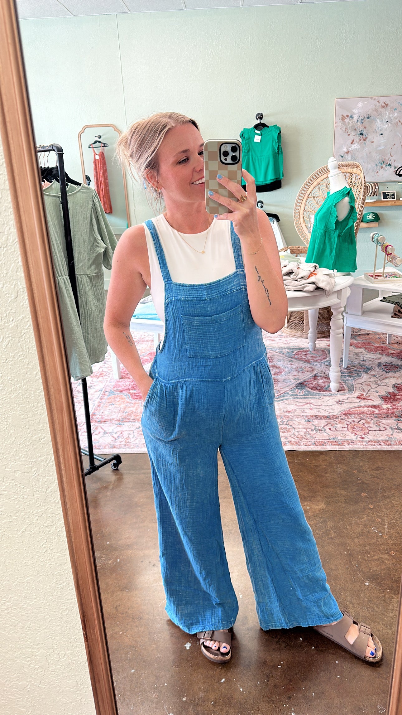 Blue Gauze Jumper