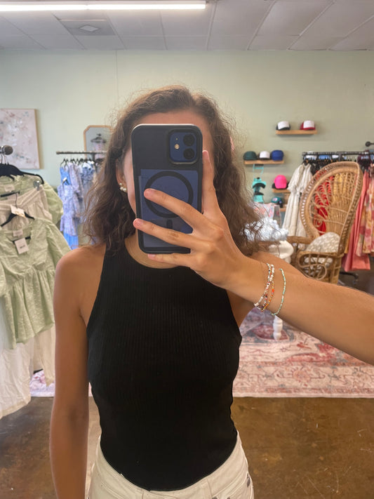 Black Knit Tank