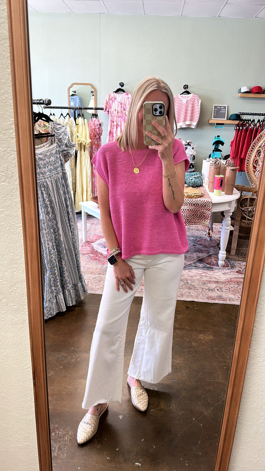 White Denim Pants