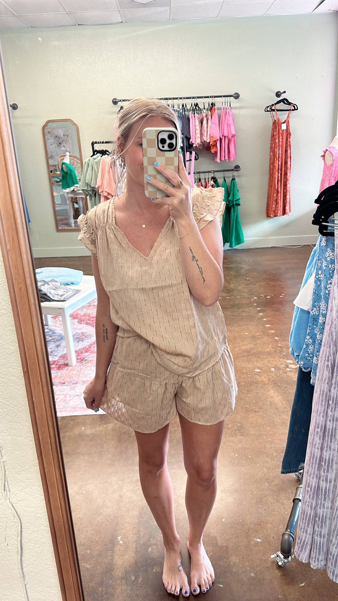 Taupe Woven Set