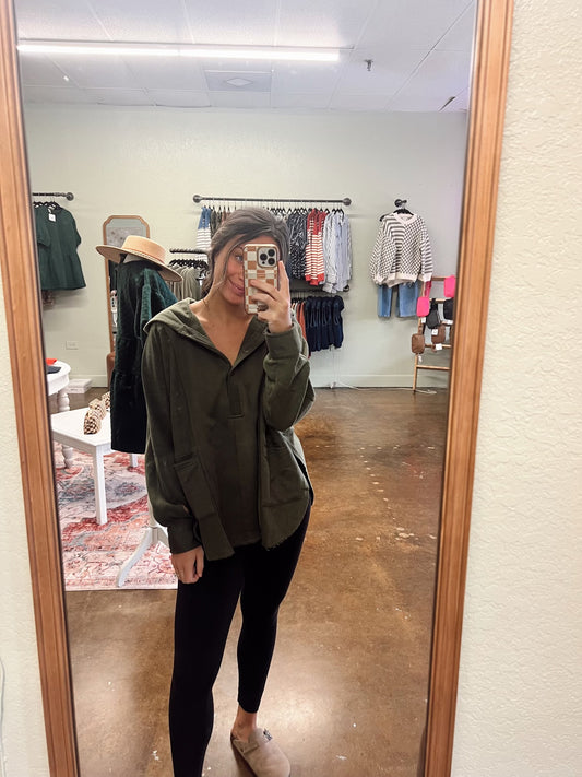 Ollie Half Button Top