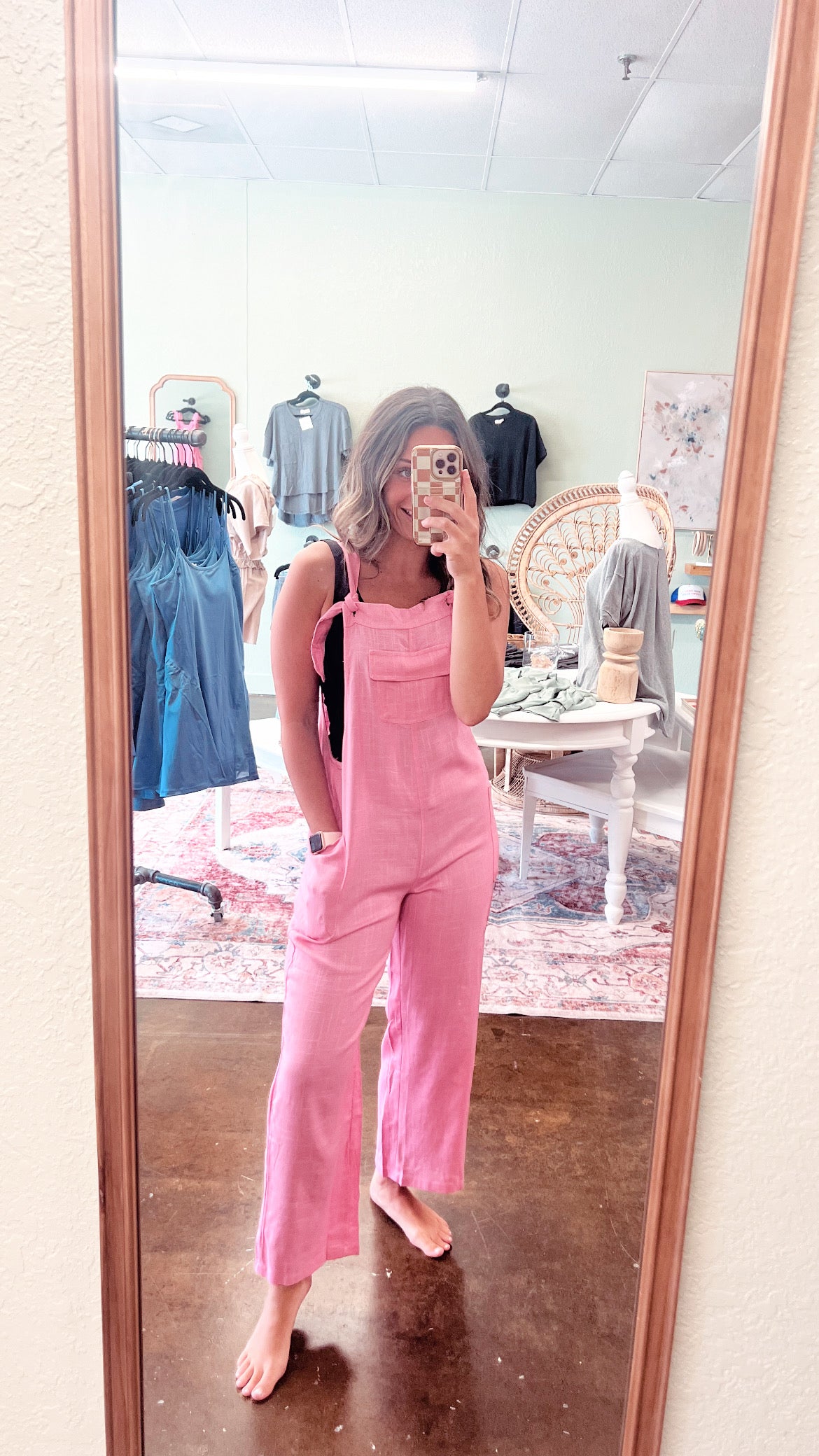 Pink Linen Jumper
