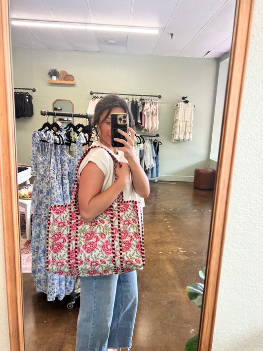 Quilted bag - Red