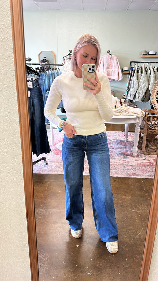 High Rise Wide Leg