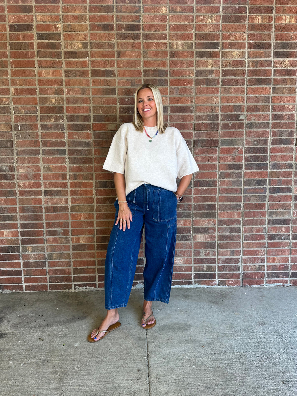 Oatmeal Sweater Top
