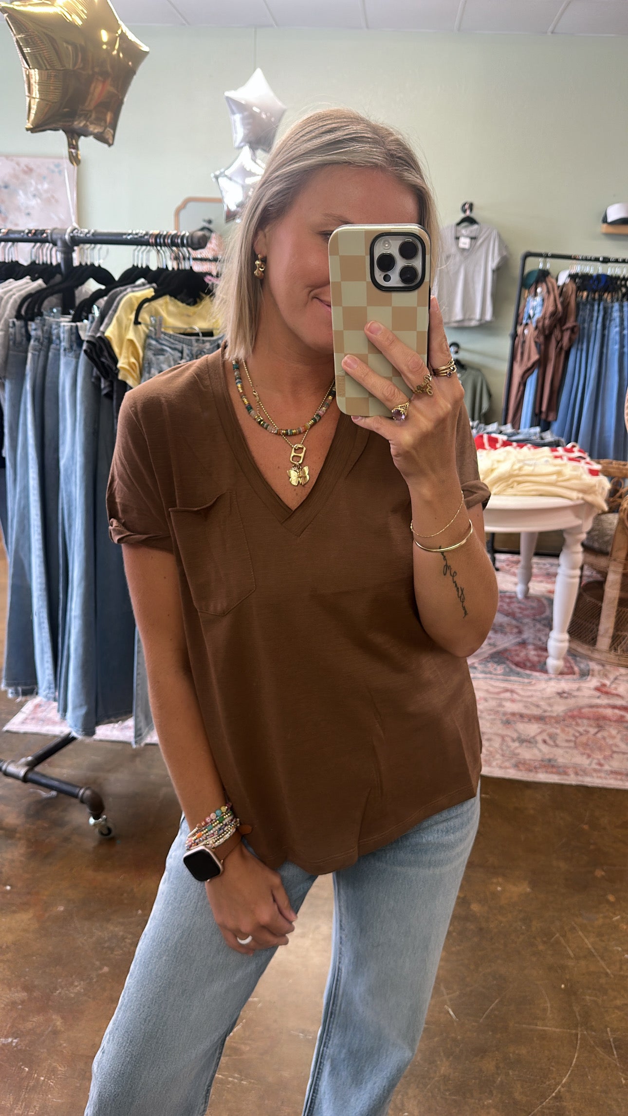 Mocha Pocket Tee
