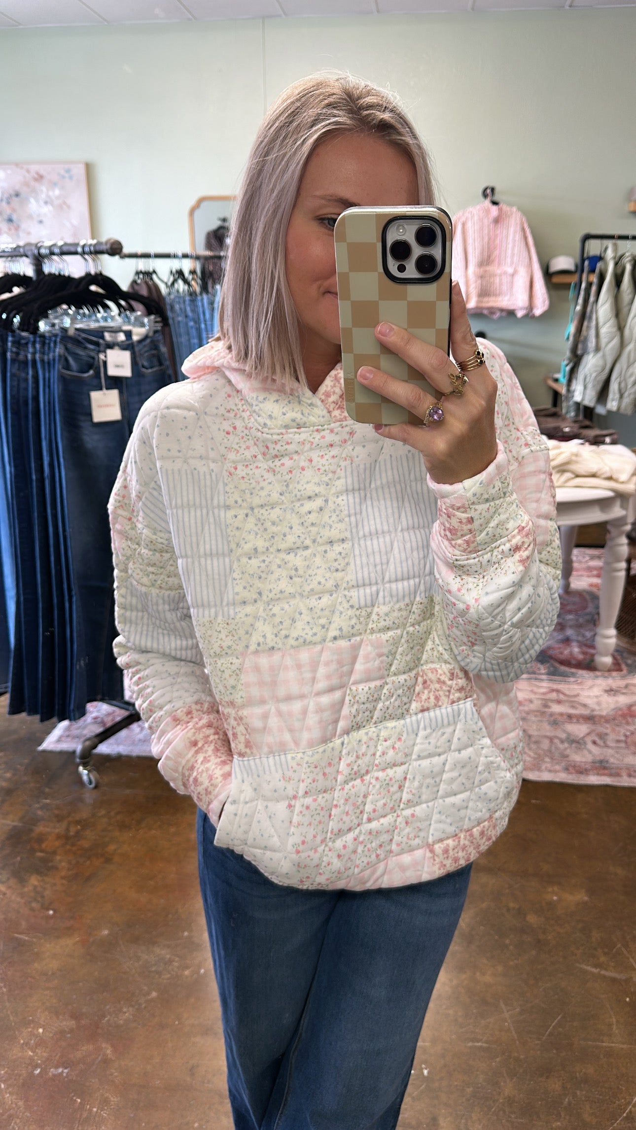 Remi Quilted Hoodie
