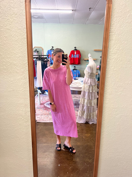 Pink Tee Dress