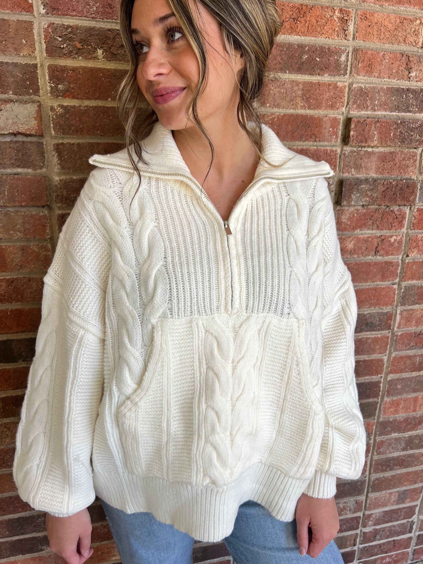 Cream Sweater Pullover