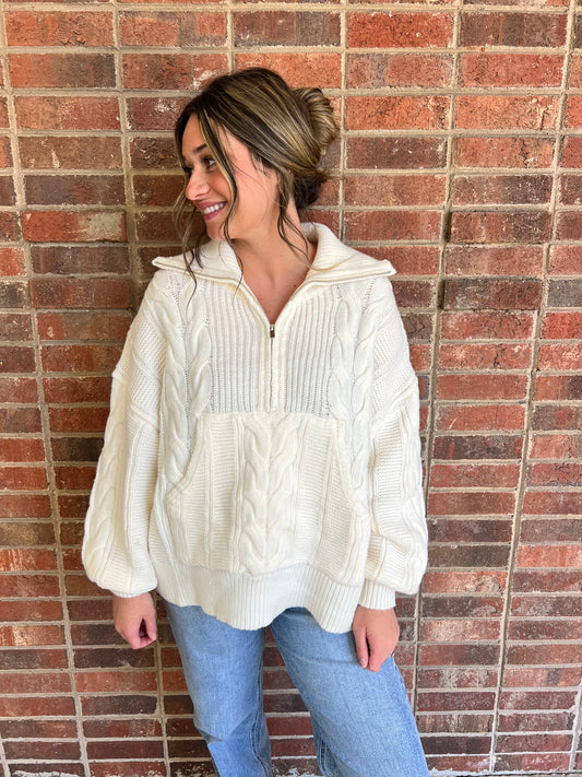 Cream Sweater Pullover