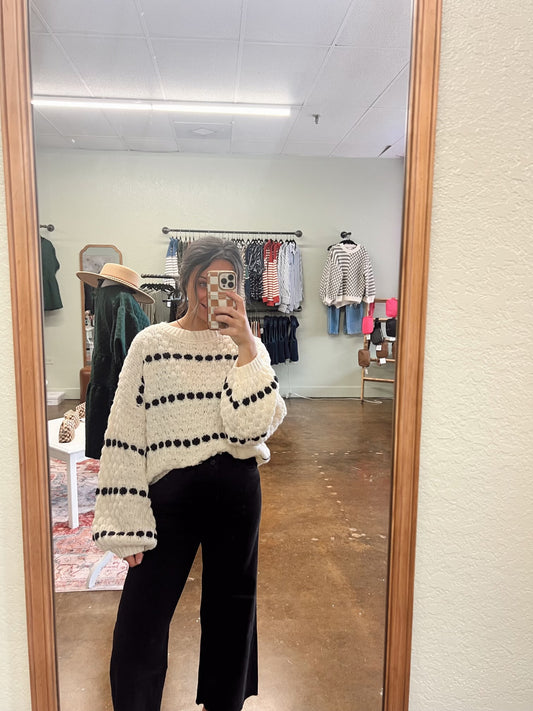 Bubble Striped Sweater