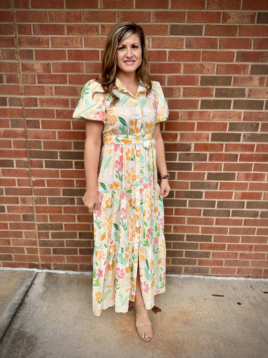 Iris Floral Maxi Dress