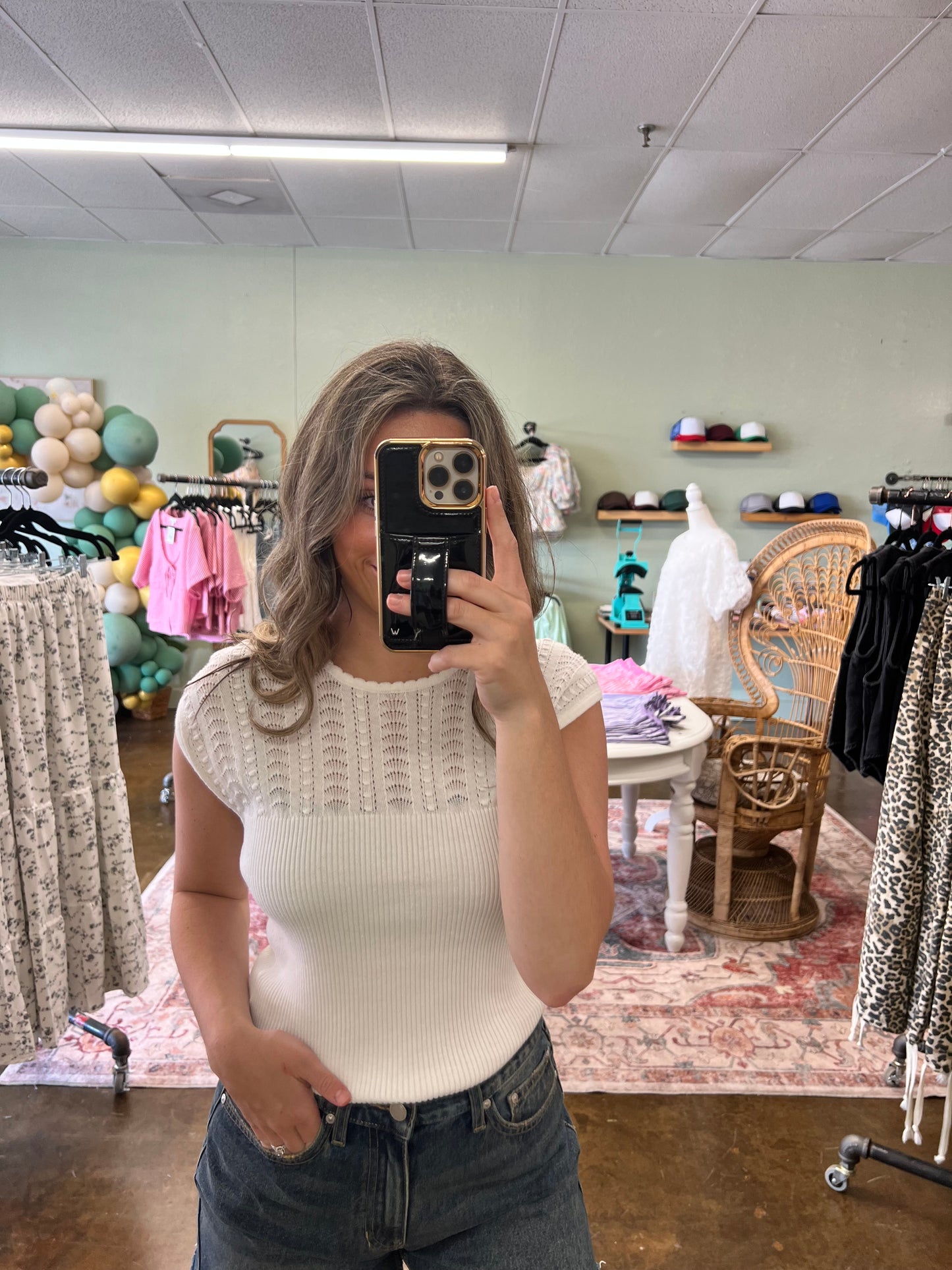 White Taria Tank