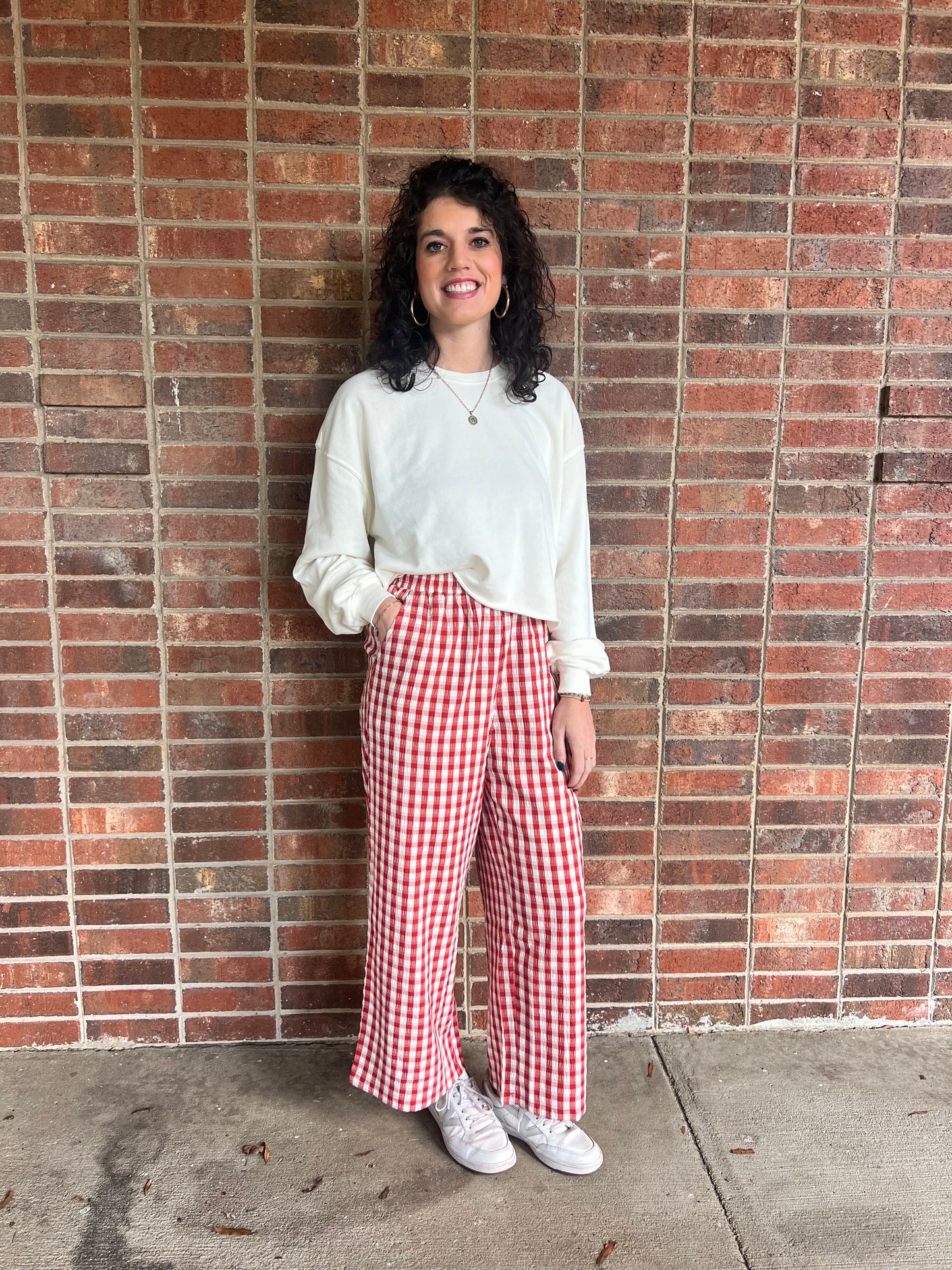 Cherry Gingham Pants