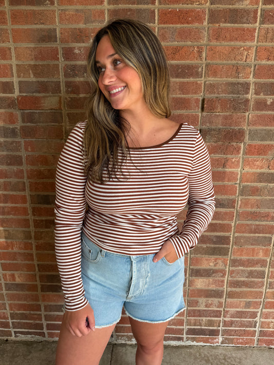 Amber Striped Top
