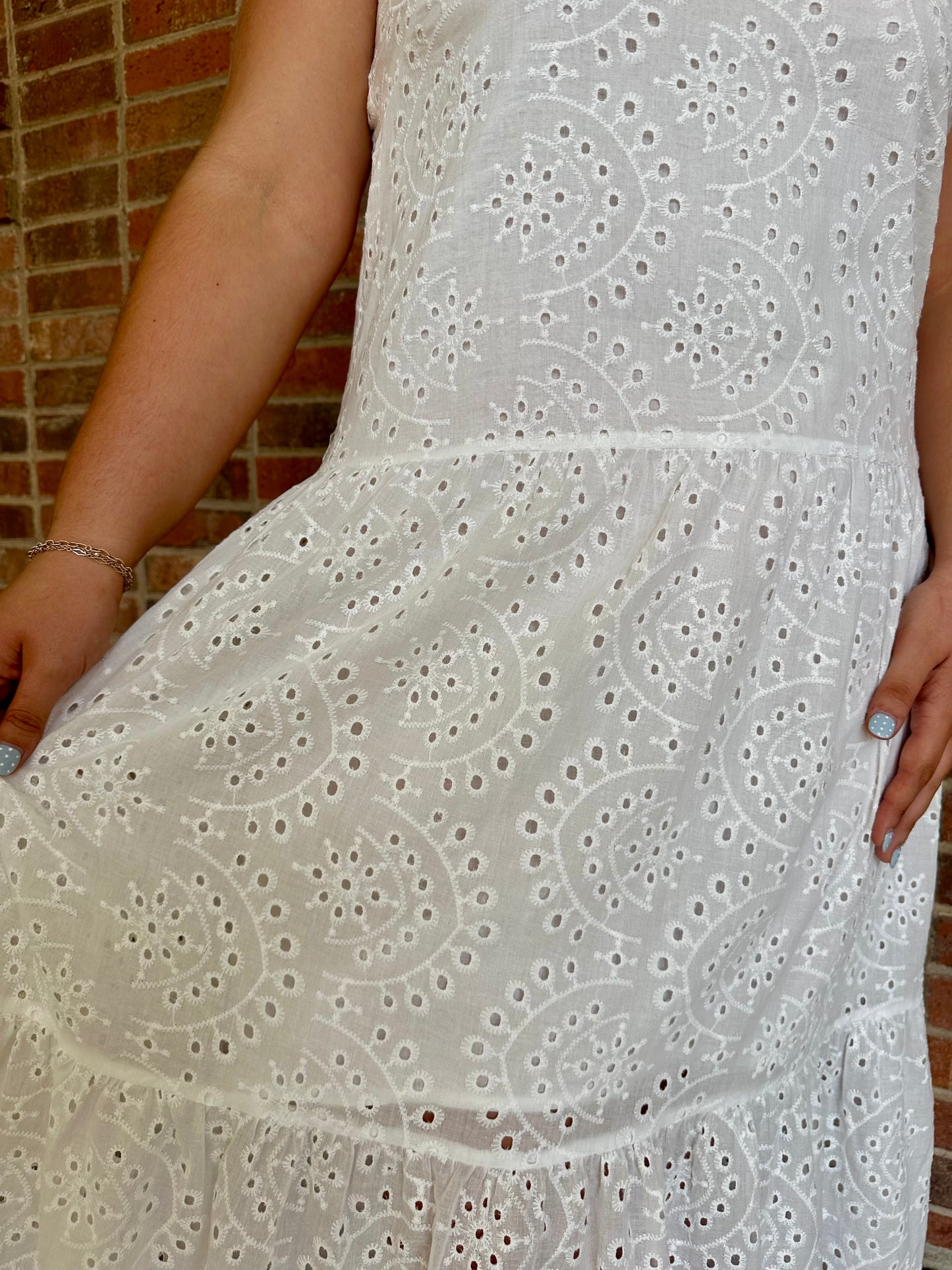 White Eyelet Maxi