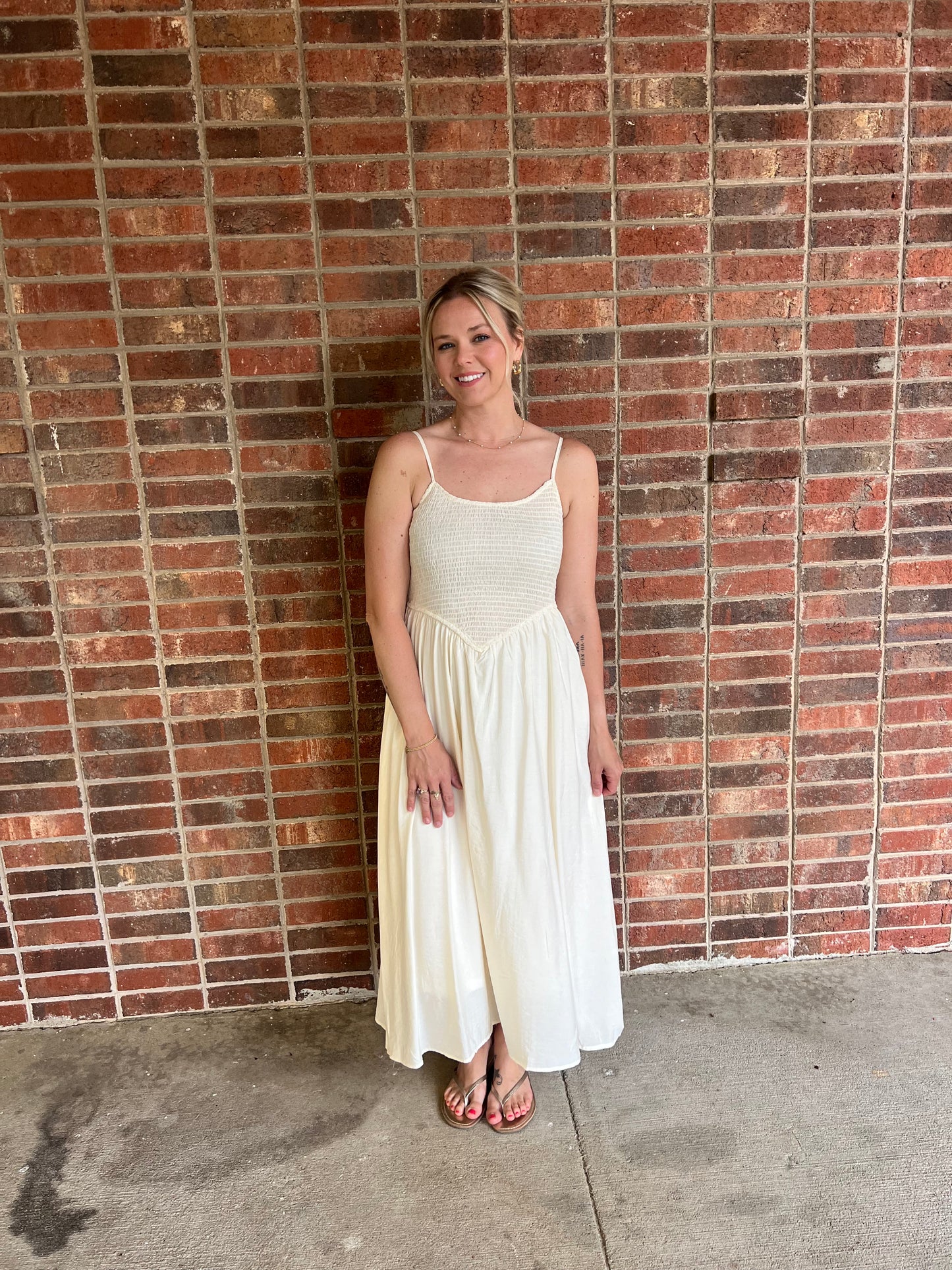 Natural Midi Dress