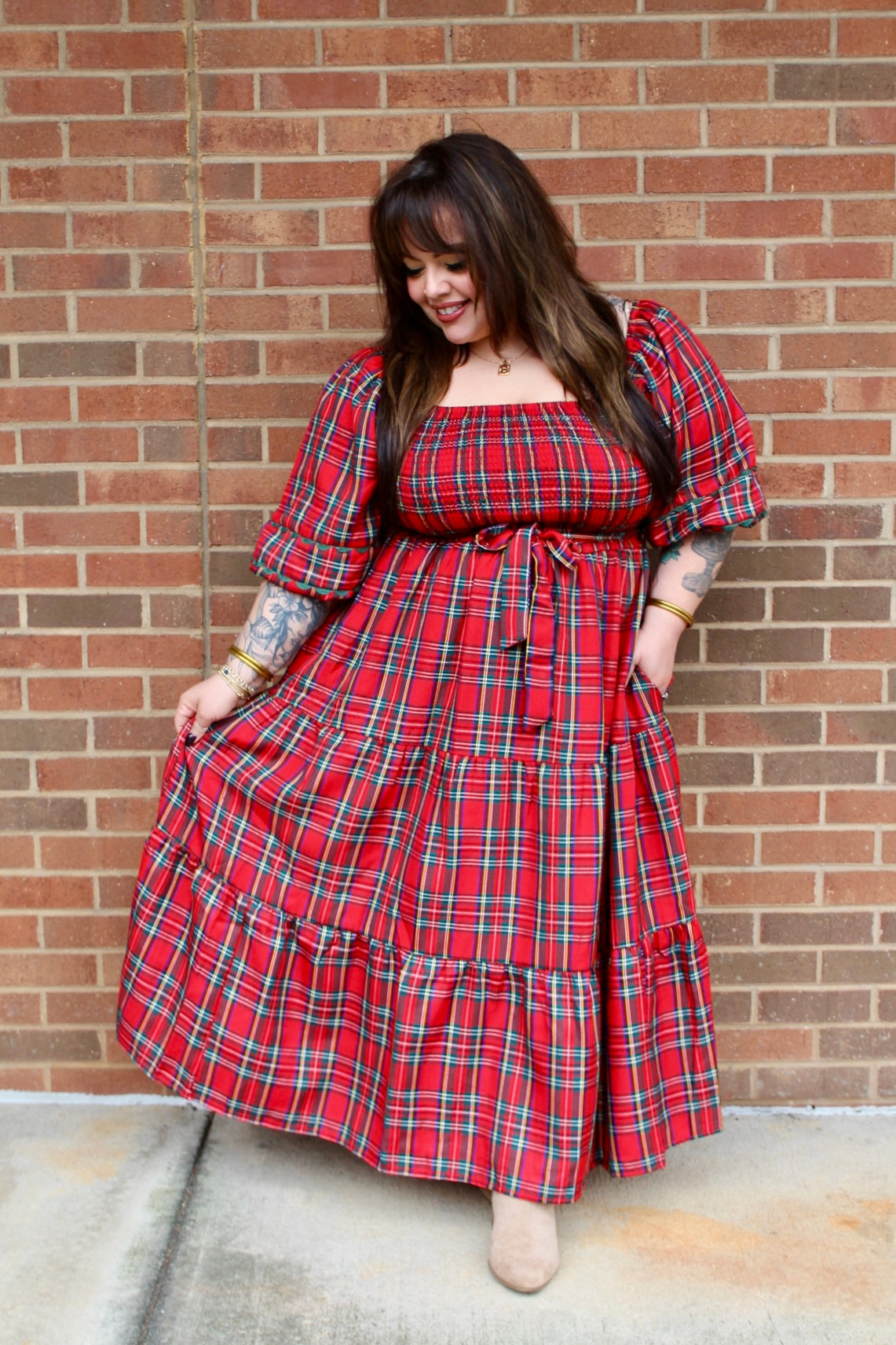 Christmas Plaid Dress