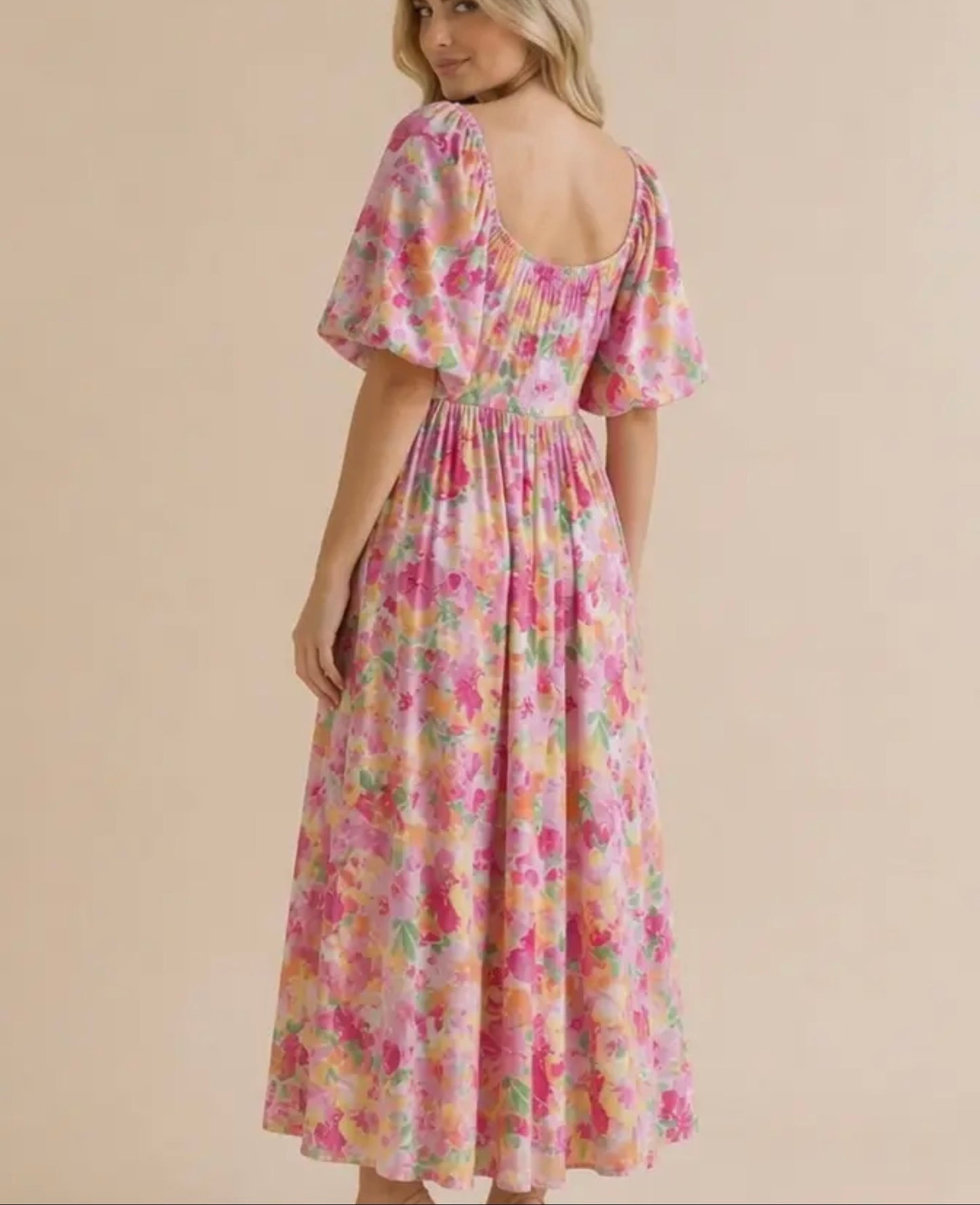 Watercolor Maxi Dress
