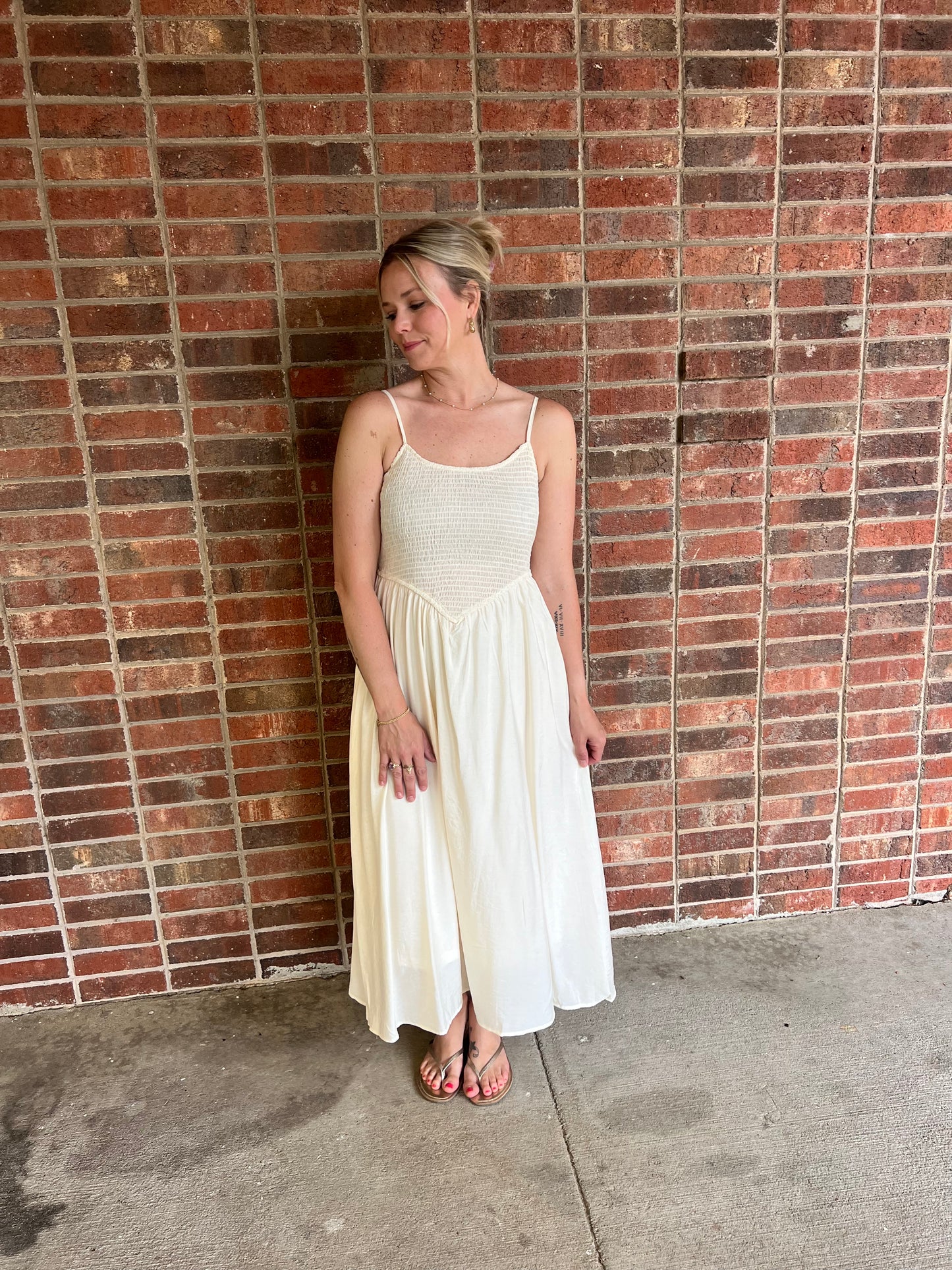Natural Midi Dress