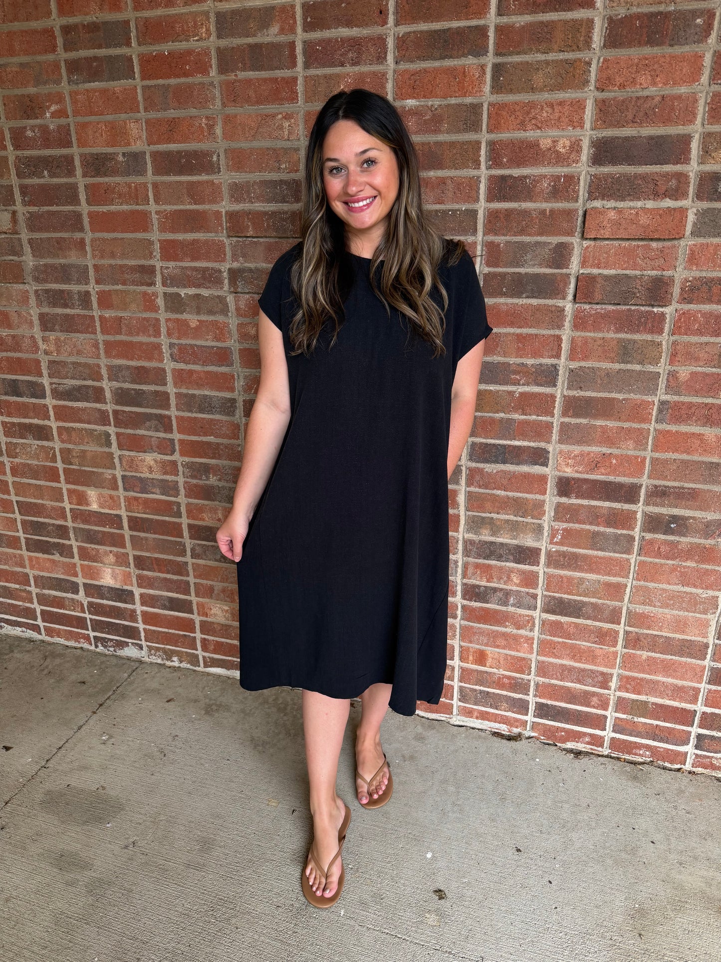 Black Linen Dress