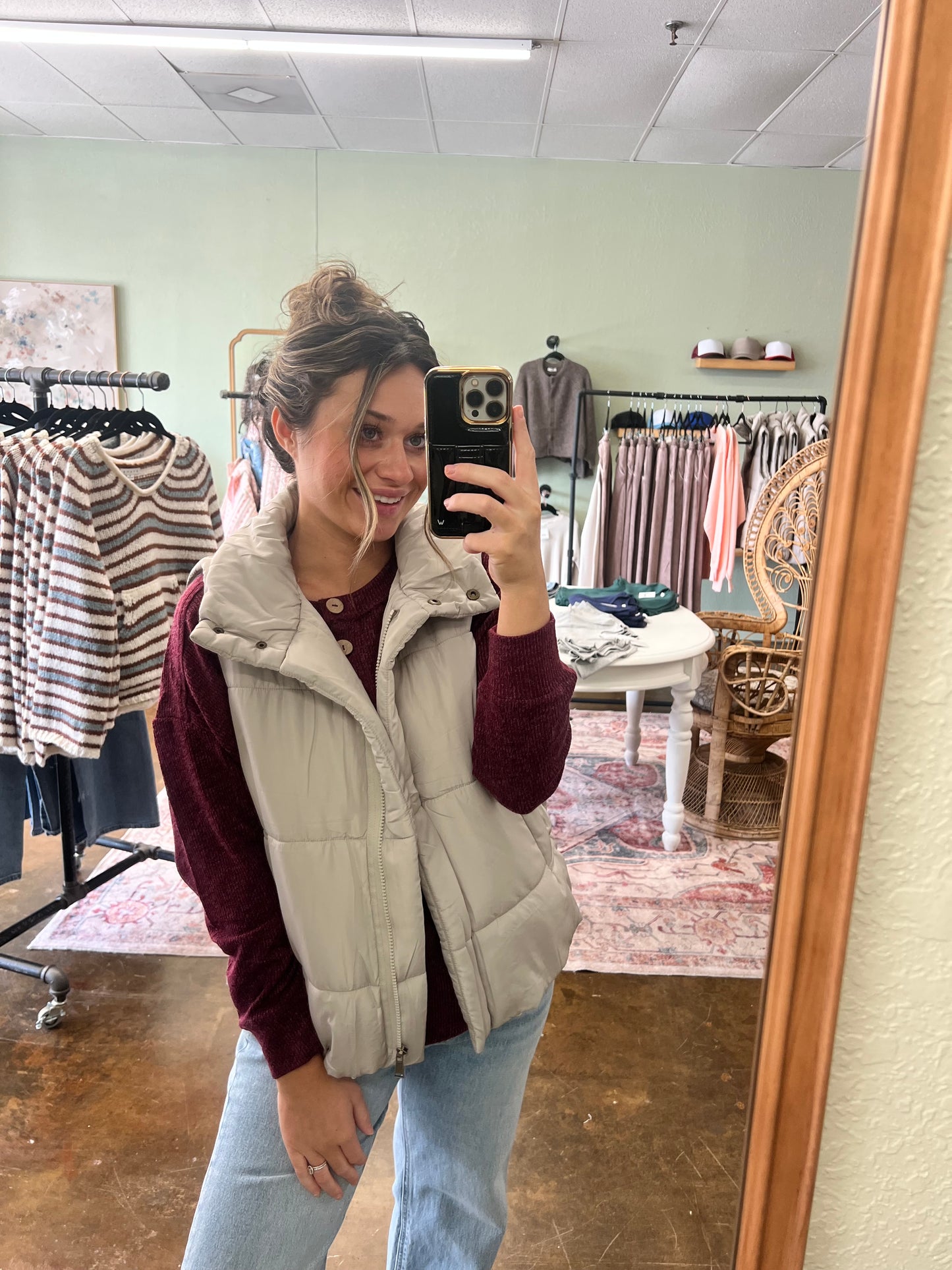 Stone Puffer Vest