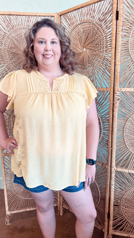 Dusty Yellow Blouse