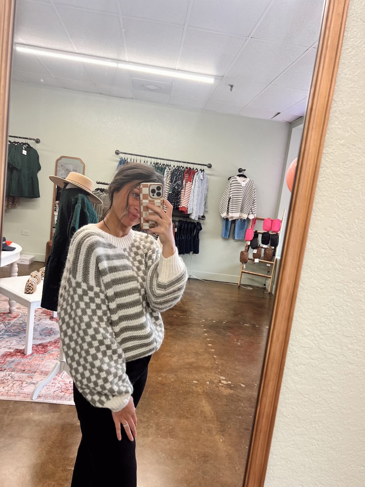 Checkered Sweater