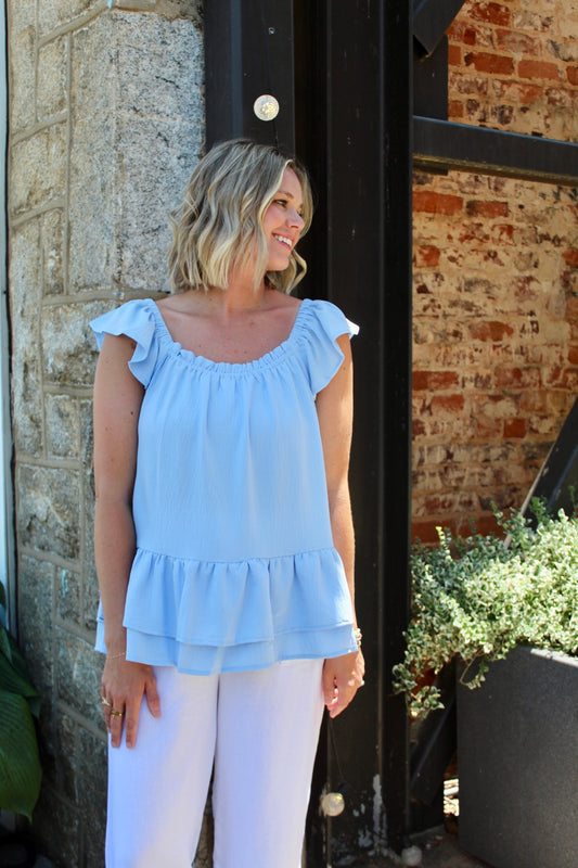 Flutter Top - Blue