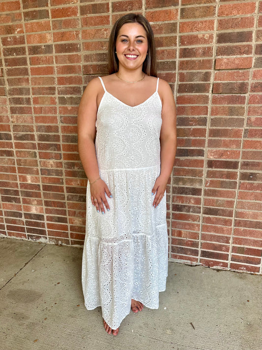White Eyelet Maxi