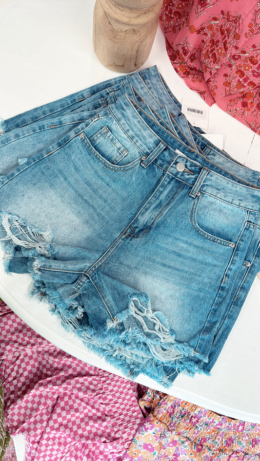 Daisy Denim Shorts