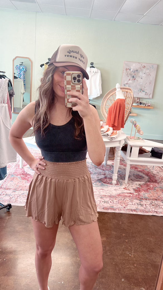 Jersey Shorts-Taupe