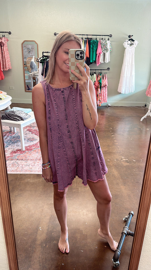 Pink Flare Romper
