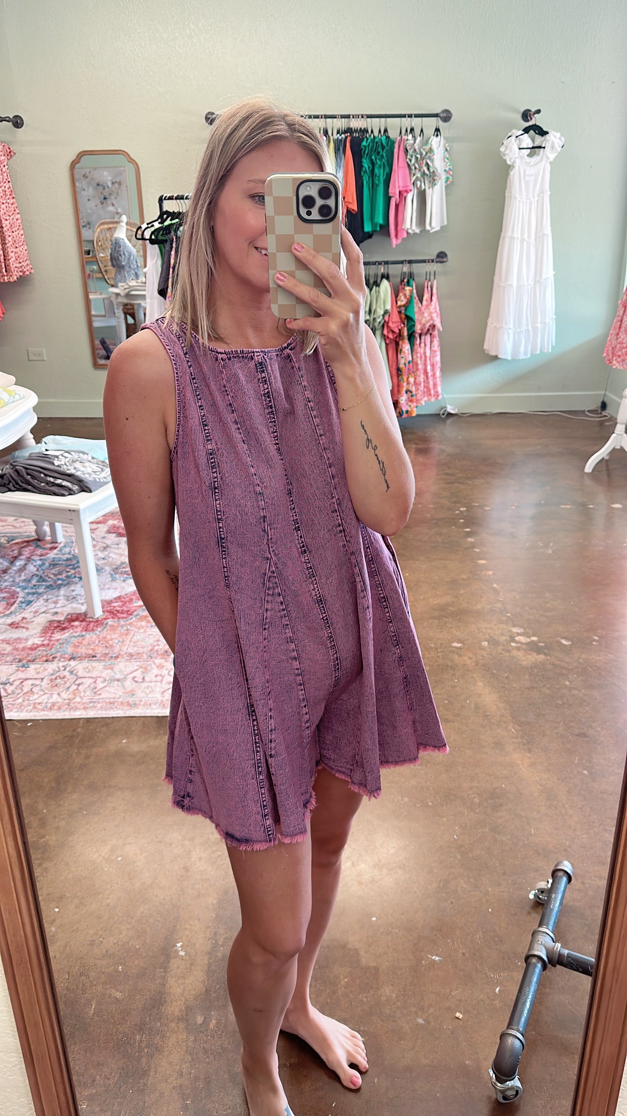 Pink Flare Romper
