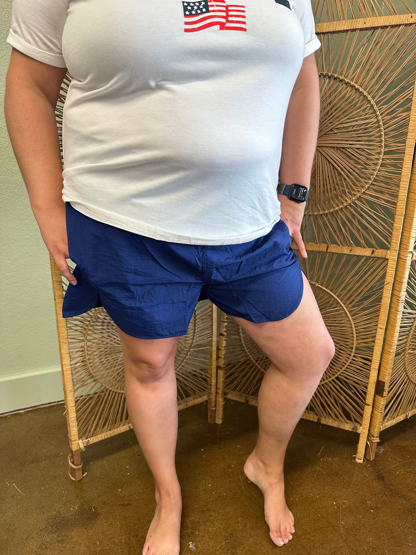 Navy Athletic Shorts
