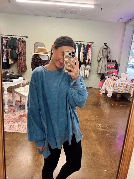 Steel Oversized Crewneck