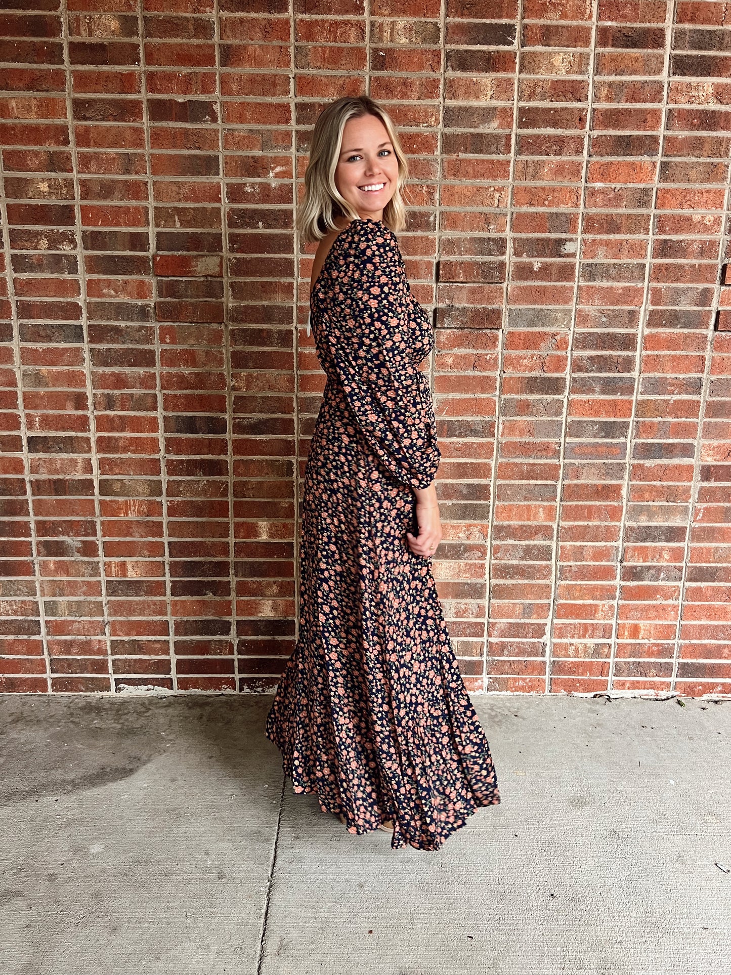 Fall Floral Dress