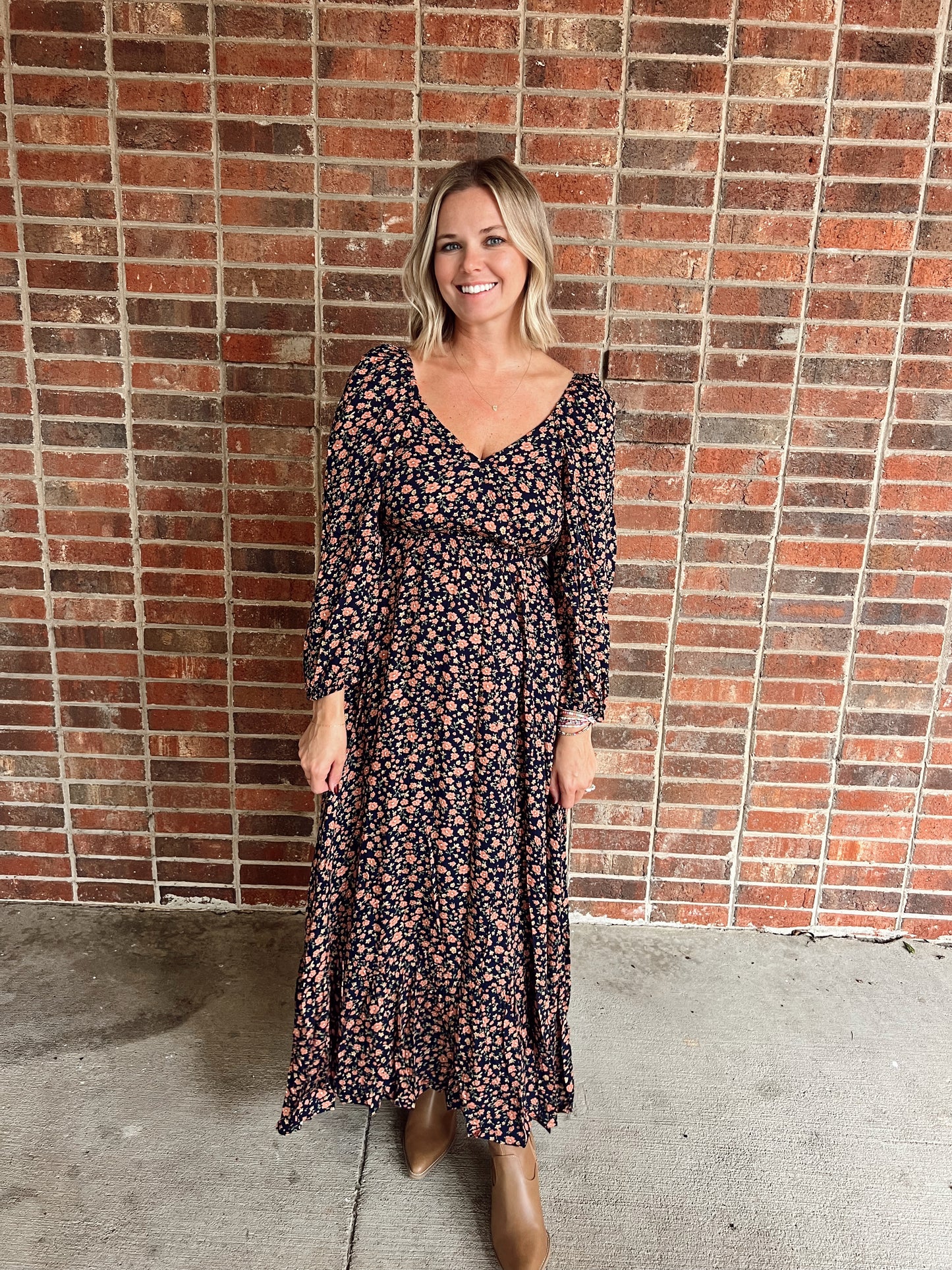 Fall Floral Dress