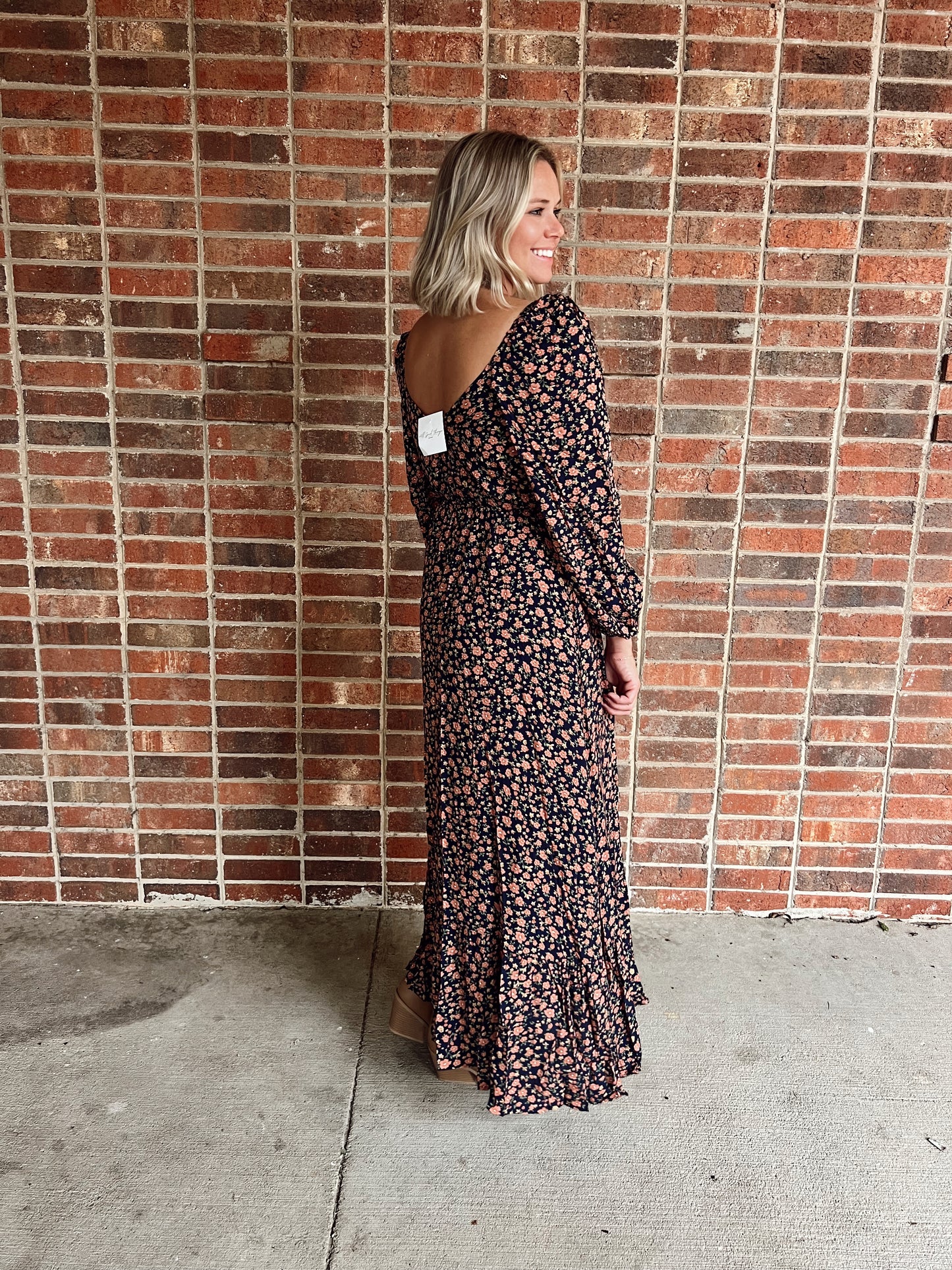 Fall Floral Dress