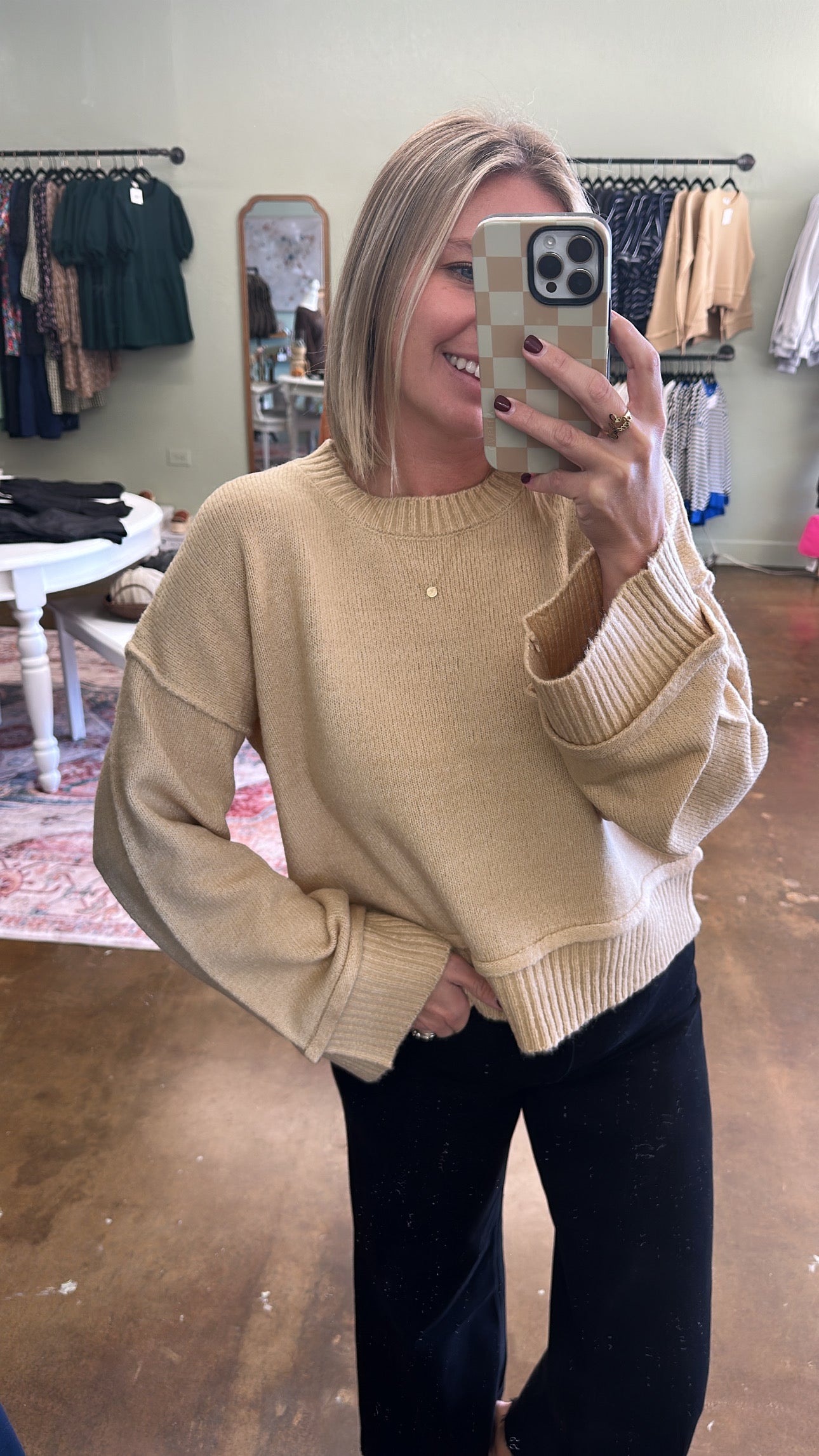 Taylor Taupe Sweater